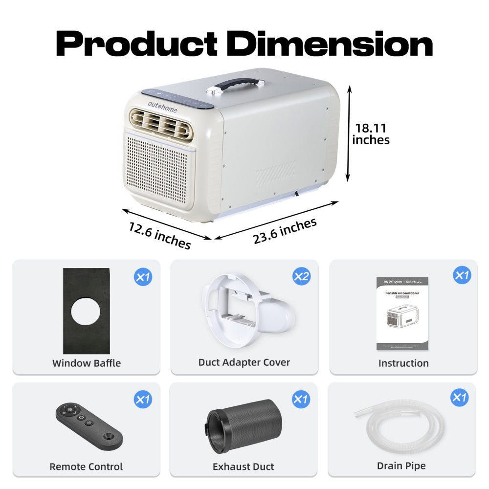 Portable air conditioner SOG-1（white） product photo (12/13) - OUTOHOME