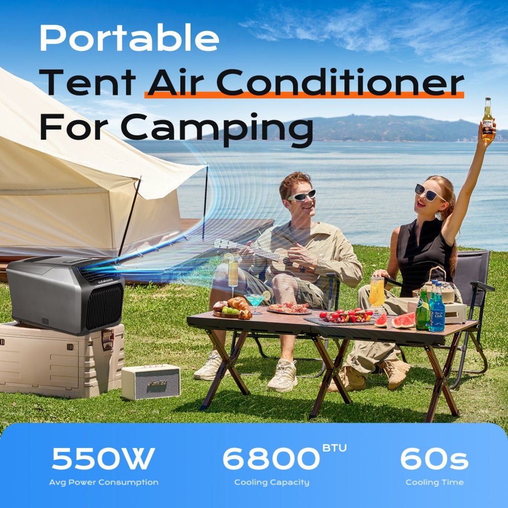 Portable Air Conditioner IOG-3 Grey | 7500BTU 6-in-1 Camping AC