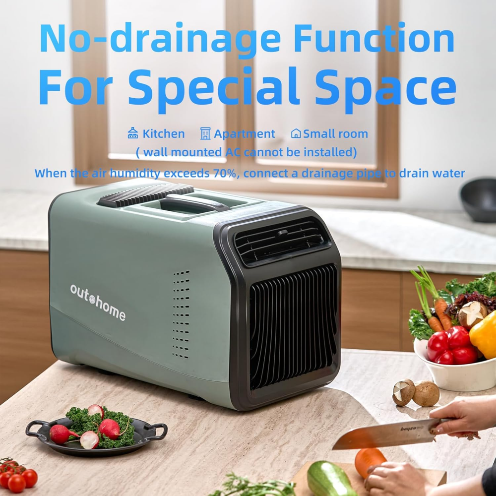 *Portable air conditioner YA01 （Green） product photo (3/7) - OUTOHOME