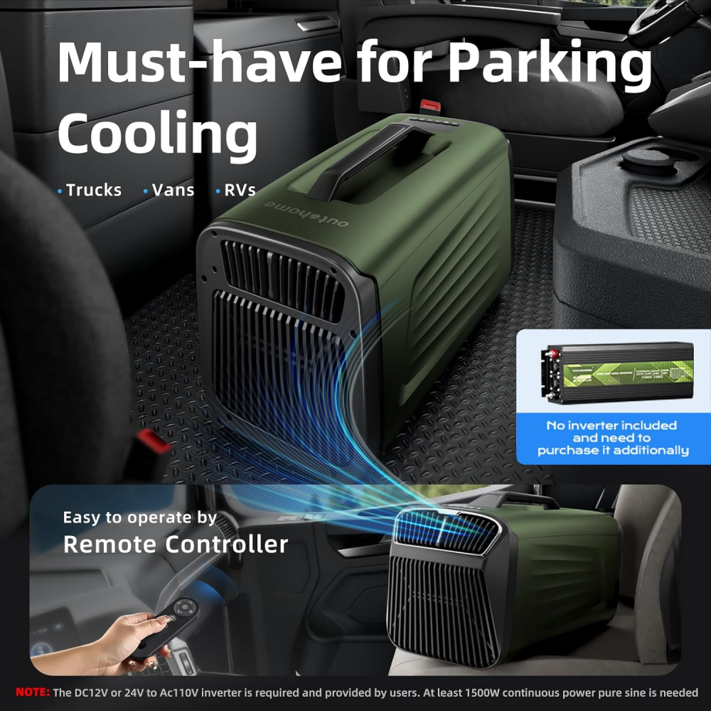 Image of Portable air conditioner IOG-1（Green） product photo (7/13) - OUTOHOME
