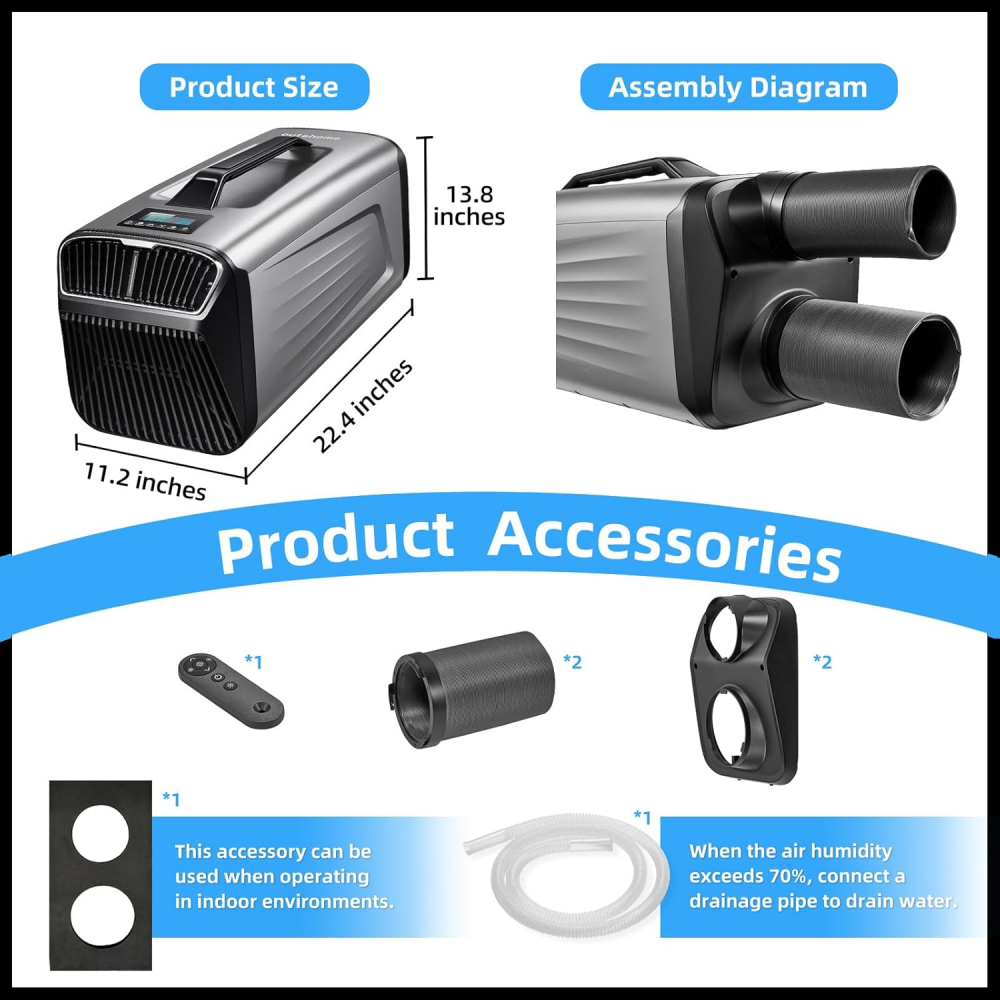 Image of Portable air conditioner IOG-1（Silver） product photo (5/12) - OUTOHOME