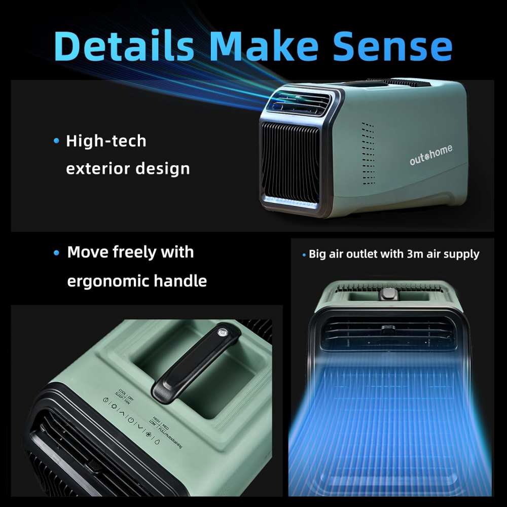 *Portable air conditioner YA01 （Green） product photo (6/7) - OUTOHOME