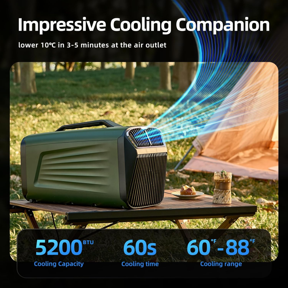 Image of Portable air conditioner IOG-1（Green） product photo (10/13) - OUTOHOME
