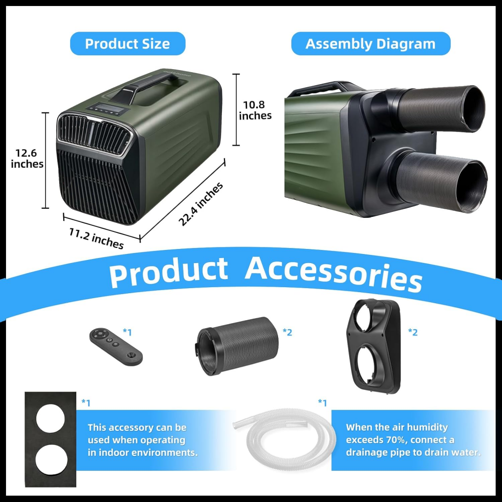 Portable air conditioner IOG-1（Green）